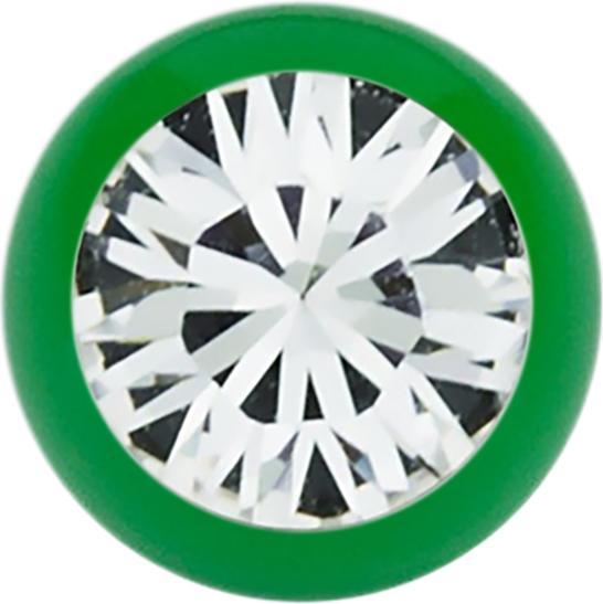 Immagine prodotto Star Piercing Micro sfera verde con Swarovski argento (senza ottone, Acciaio chirurgico 316L)