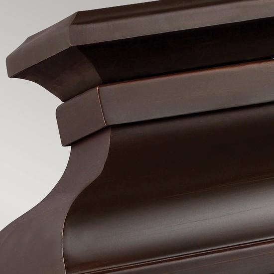 Actual product image Elstead Lighting Pediment outdoor wall light E14 double 46cm dark aged copper IP44 (4600 lm, E14, IP44)