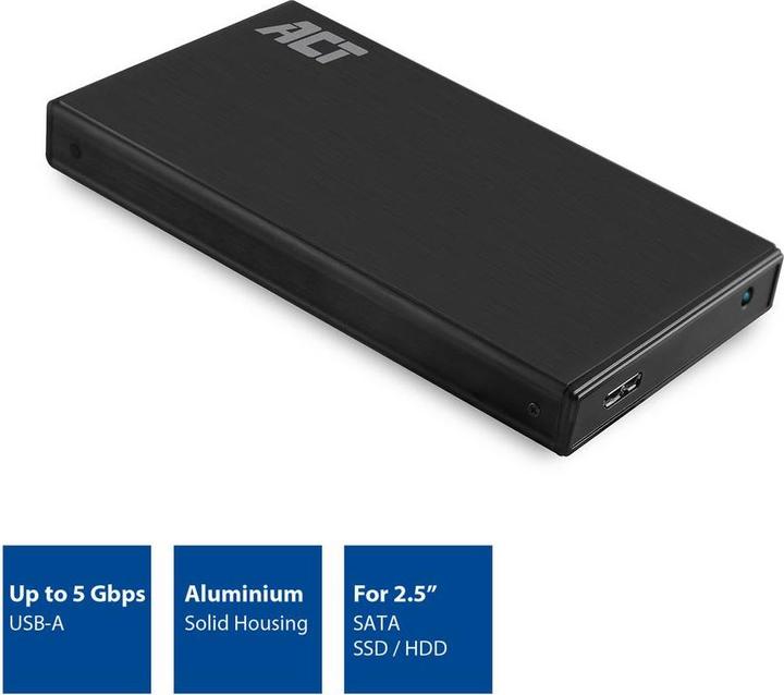 Productafbeelding AC1200 Storage Schijfbehuizing HDD / SSD Behuizing Zwart 2,5" (2.5")