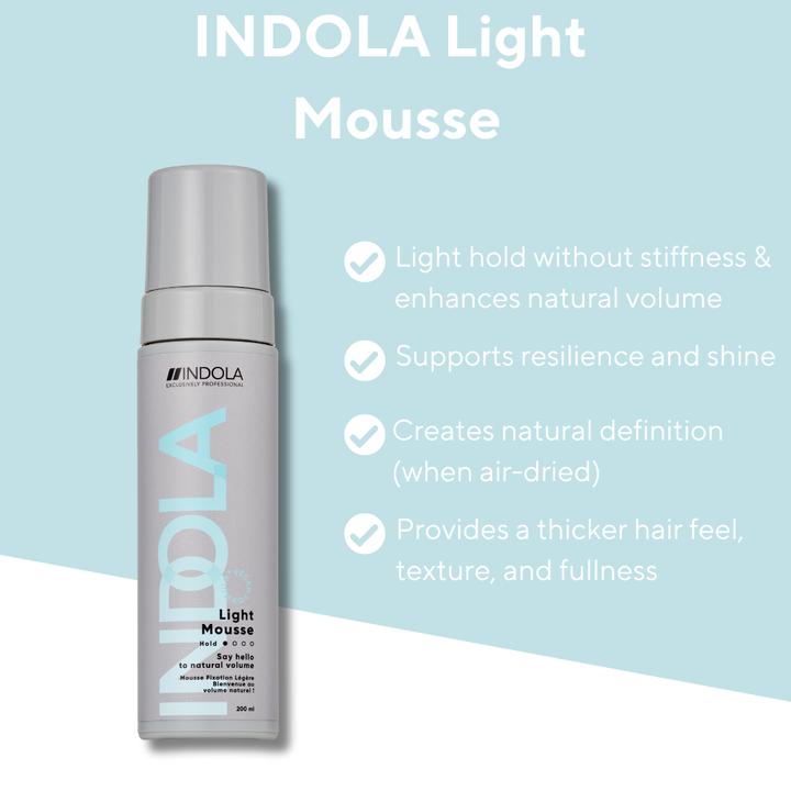 Produktbild Indola Care & Style Light Mousse (Schaumfestiger, 200 ml)