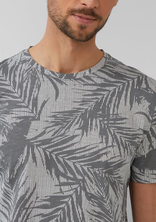 Actual product image S.Oliver T-Shirt T-Shirt mit Crew Neck und All-over-Print (M)