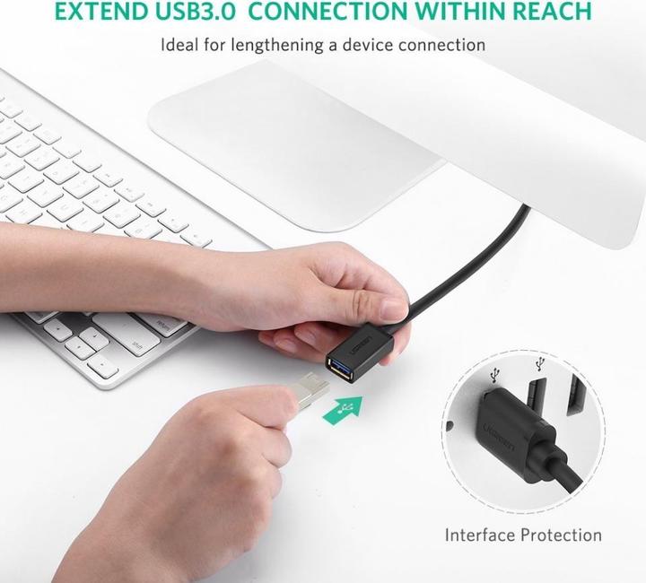 Image du produit Ugreen USB A—Usb A (1 m, USB 3.0)