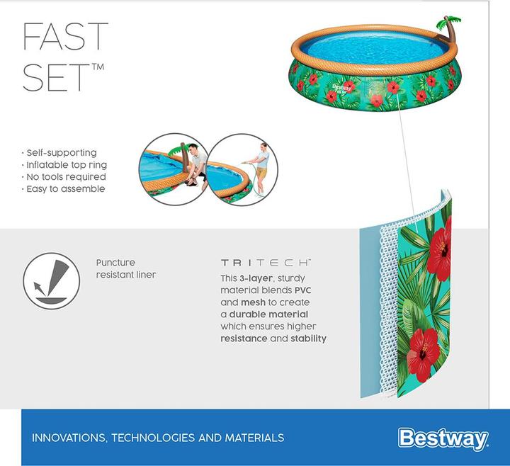 Image du produit Bestway Set rapide Pool Paradise Palms 457x84cm (457 x 84 cm)