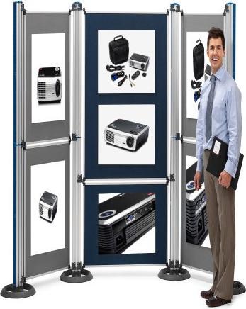 Produktbild Nobo Multifunktionswand Modular Standsäulen mit Standfüssen