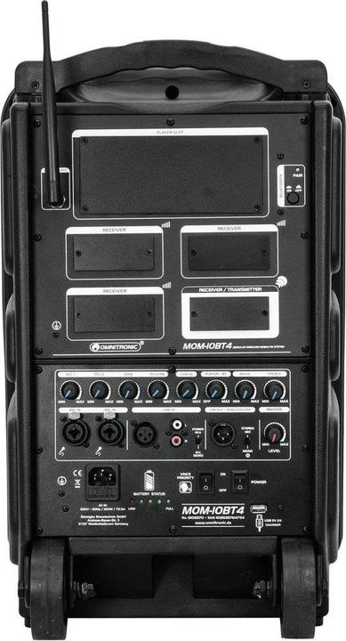 Actual product image Omnitronic MOM10BT4 Modular Wireless PA System (Passive, 1x 80 W)