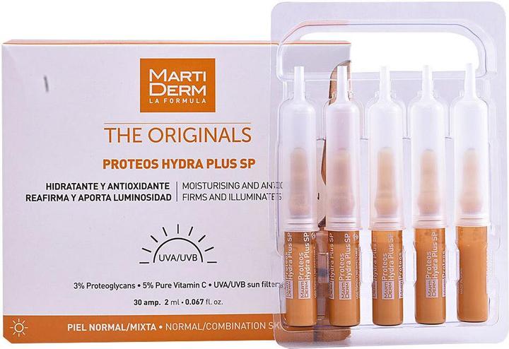 Actual product image Martiderm THE ORIGINALS proteos hydra plus sp ampoules 30 x 2 ml (60 ml)