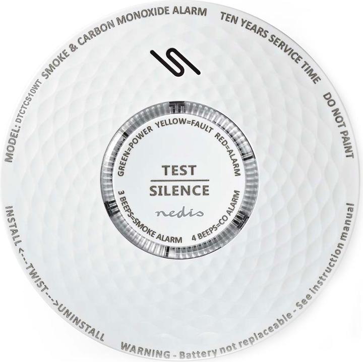 Produktbild Nedis Rauch und Kohlenmonoxid-Alarm