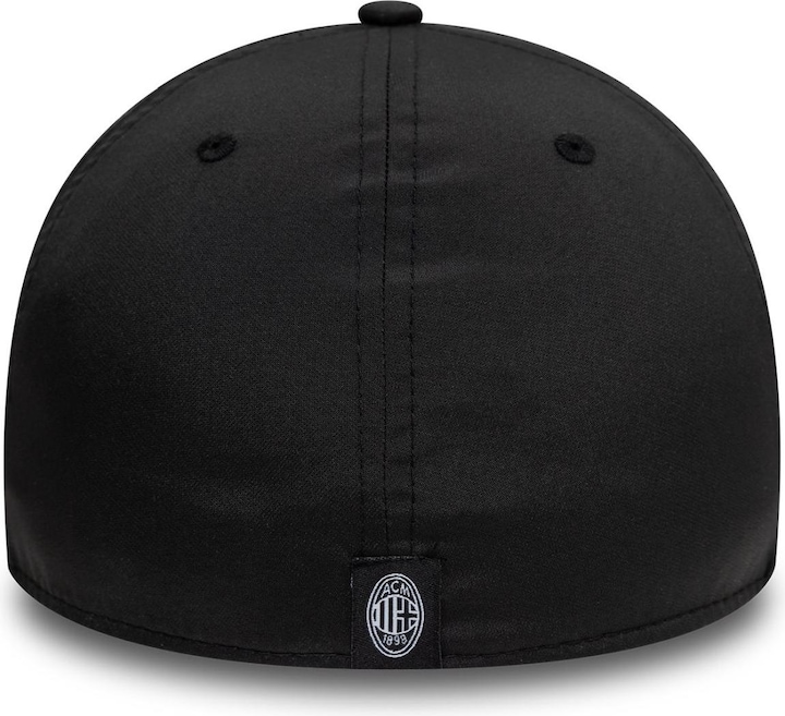Actual product image New Era 39Thirty Stretch Cap RUBBER AC Mailand schwarz - S/M (S/M)