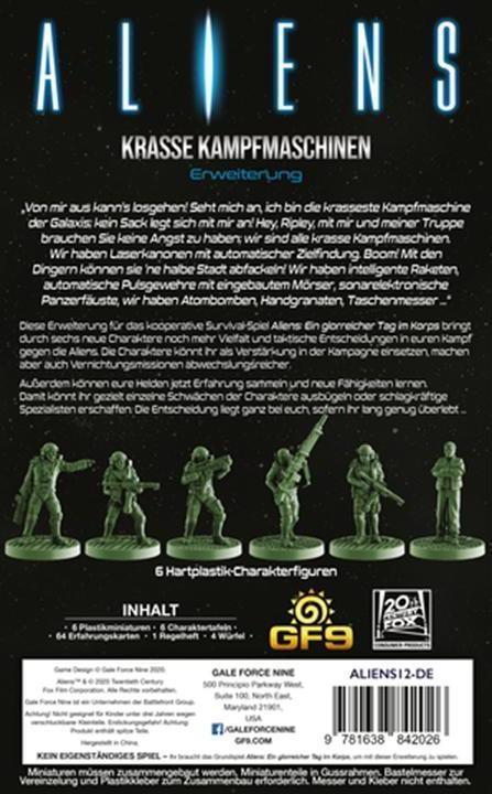 Actual product image Gale Force Nine Aliens "Vicious Fighting Machines" Expansion - German (German)