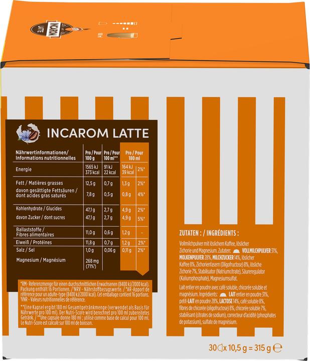 Produktbild Nescafé Dolce Gusto Incarom Latte (30 x Port.)