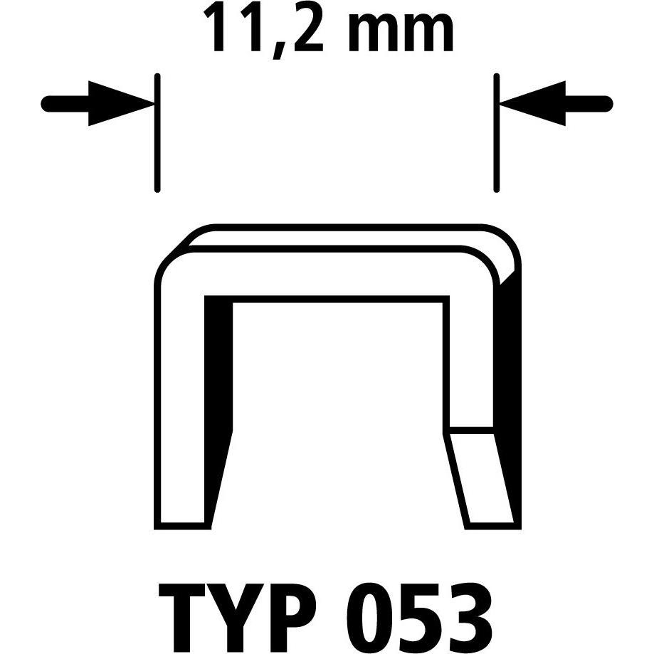 wolfcraft, Tackerklammern + Tackernägel, 1000 Breitrückenklammern 1000