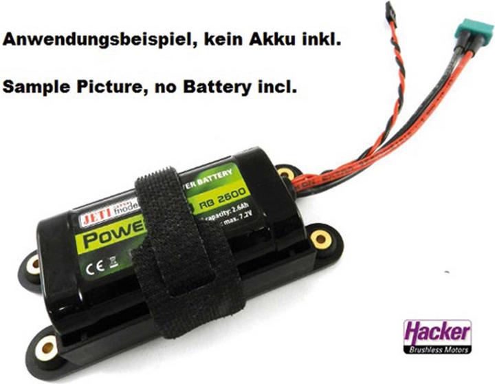 Jeti model holder for Power Ion receiver batteries