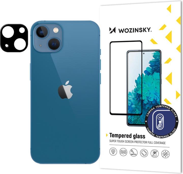 Wozinsky Full Camera Glass 9H Tempered Glass for Full Camera iPhone 13 Camera (1 Stück, Apple iPhone 13)