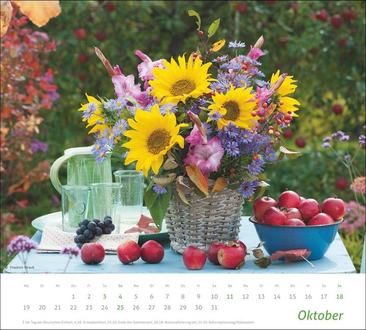 Produktbild times&more Blumen Bildkalender 2026 (30 x 27 cm)