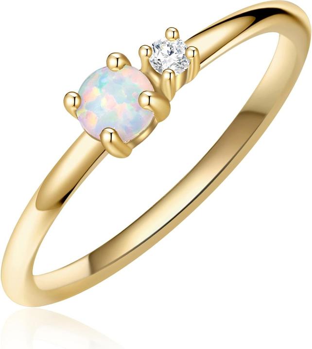 Produktbild Glanzstücke München Damen Sterling Silber Zirkonia gelbgold - 31500 (50, 925 Silber)
