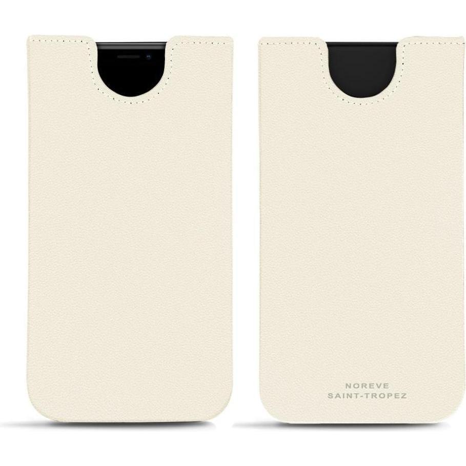 Noreve Lederschutzhülle (Apple iPhone XS Max), Smartphone Hülle, Weiss