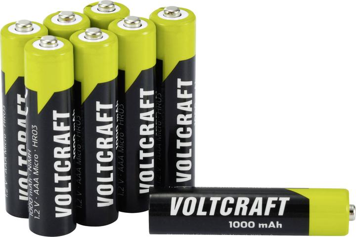 Immagine prodotto Voltcraft Endurance (8 pz., AAA / LR03 / Micro / R03 / AM4 / MN2400 / KR03, 1000 mAh)