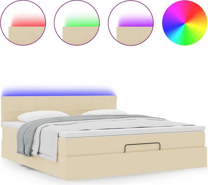 Produktbild vidaXL Ottoman-Bett (140 x 190 cm)