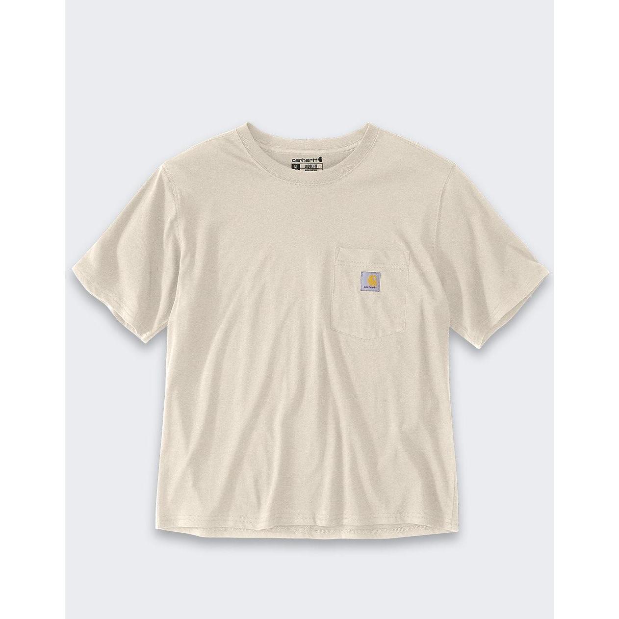 Carhartt, Uomini, Maglietta, Leichtes Hafermilch-T-Shirt, (S)