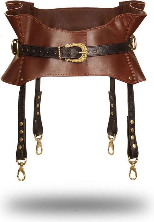 Produktbild Liebe Seele Taillengürtel aus Leder mit Strapsen (S/M)