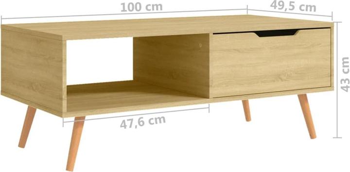 Image du produit vidaXL Couchtisch (100 x 49.50 x 43 cm)