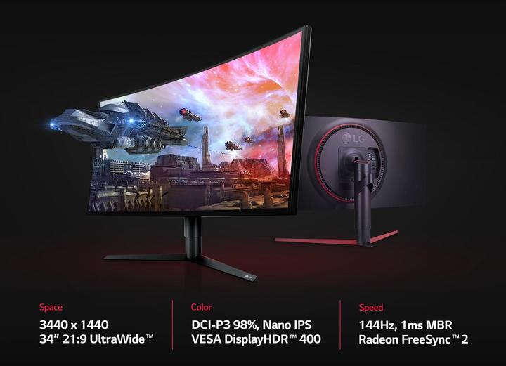 Produktbild LG UltraGear 34GK950F-B (3440 x 1440 Pixel, 34")
