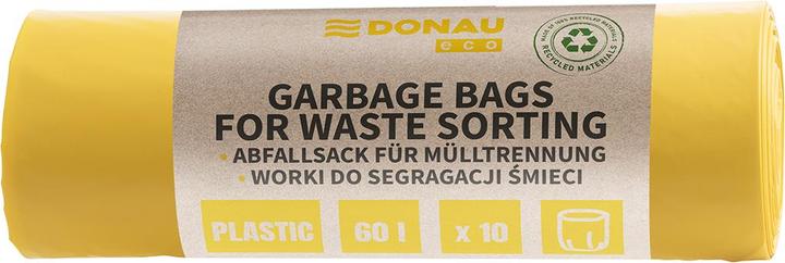 Actual product image Donau Mllscke ECO, for plastic separation, 60l, 10 pcs, yellow (10 x, 60 l)