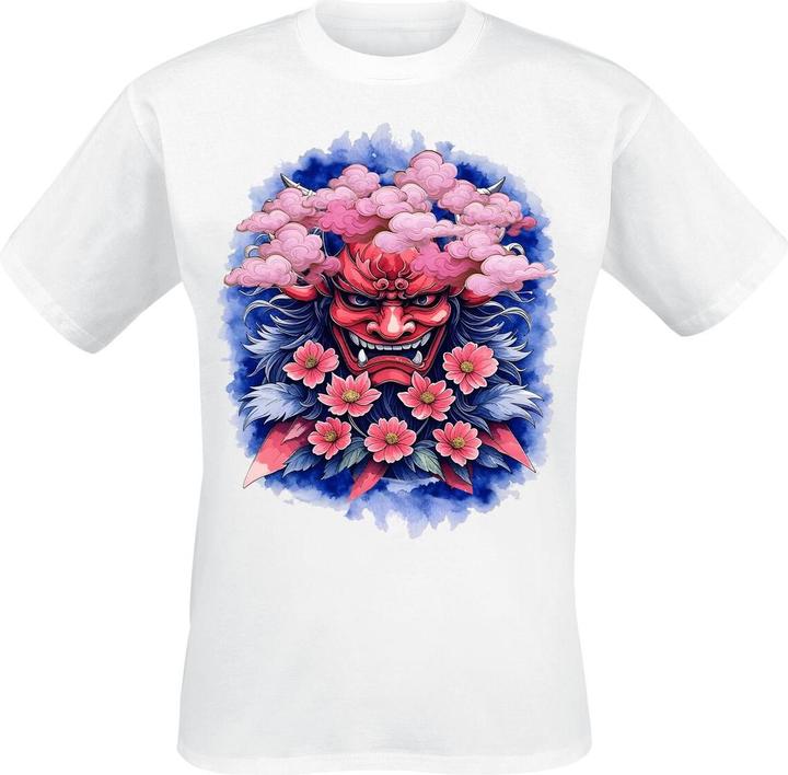 Produktbild Funshirt Oni Mask - Flower (M)