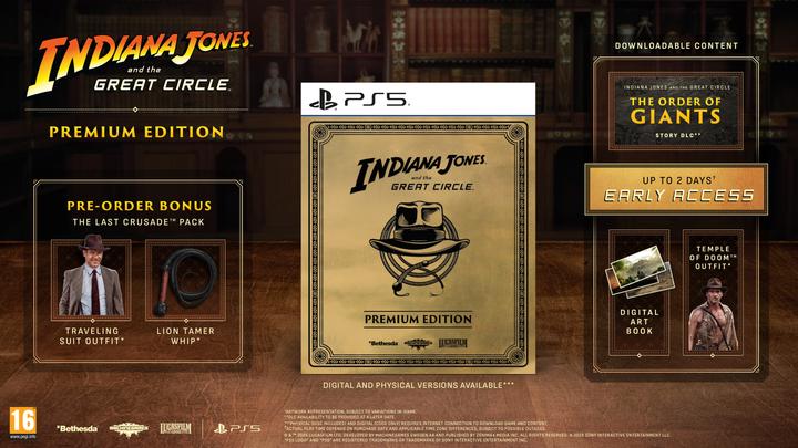 Image du produit Bethesda Indiana Jones und der Grosse Kreis - Premium Edition (PS5, DE, EN, FR)