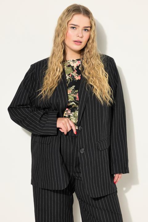 Image du produit Studio Untold Blazer avec col à revers, double rangée de boutons et fines rayures (46, 48)