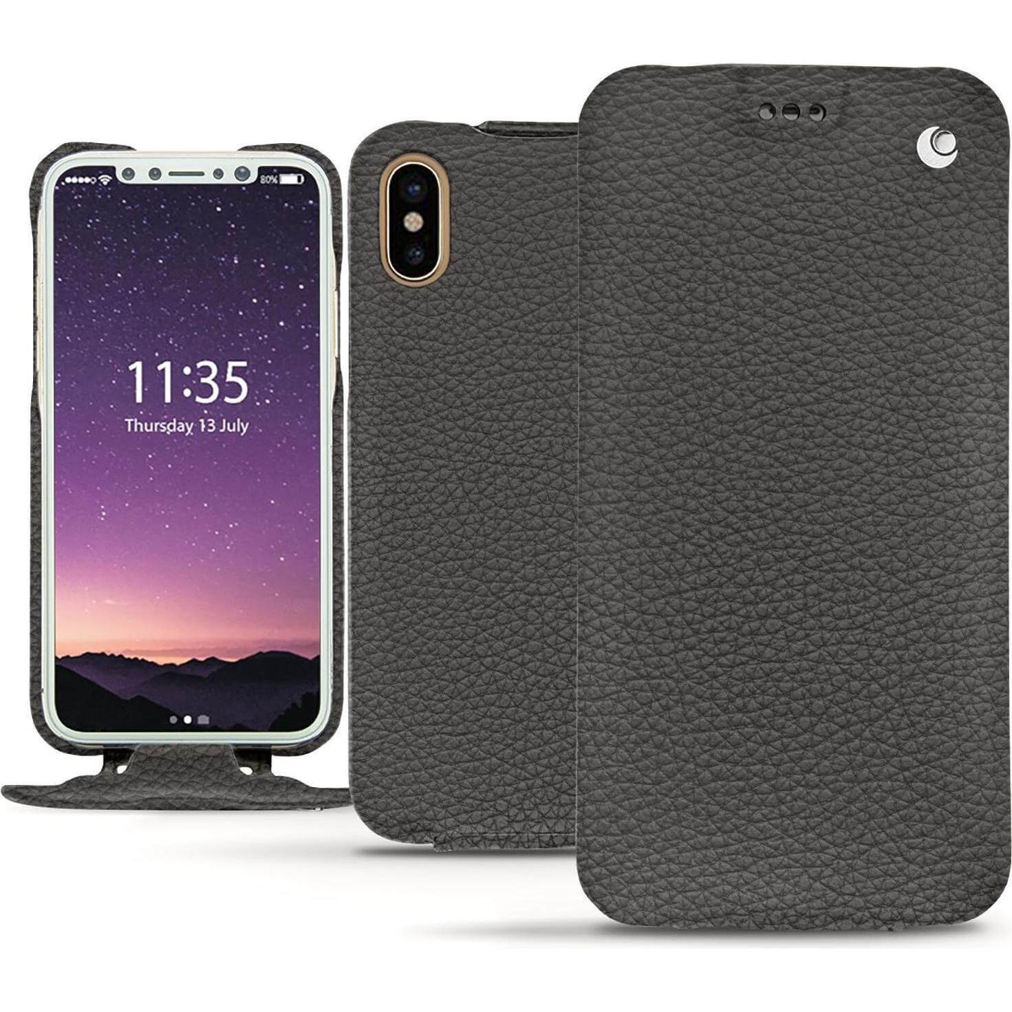 Noreve Lederschutzhülle horizontal (Apple iPhone 7 Plus), Smartphone Hülle, Violett