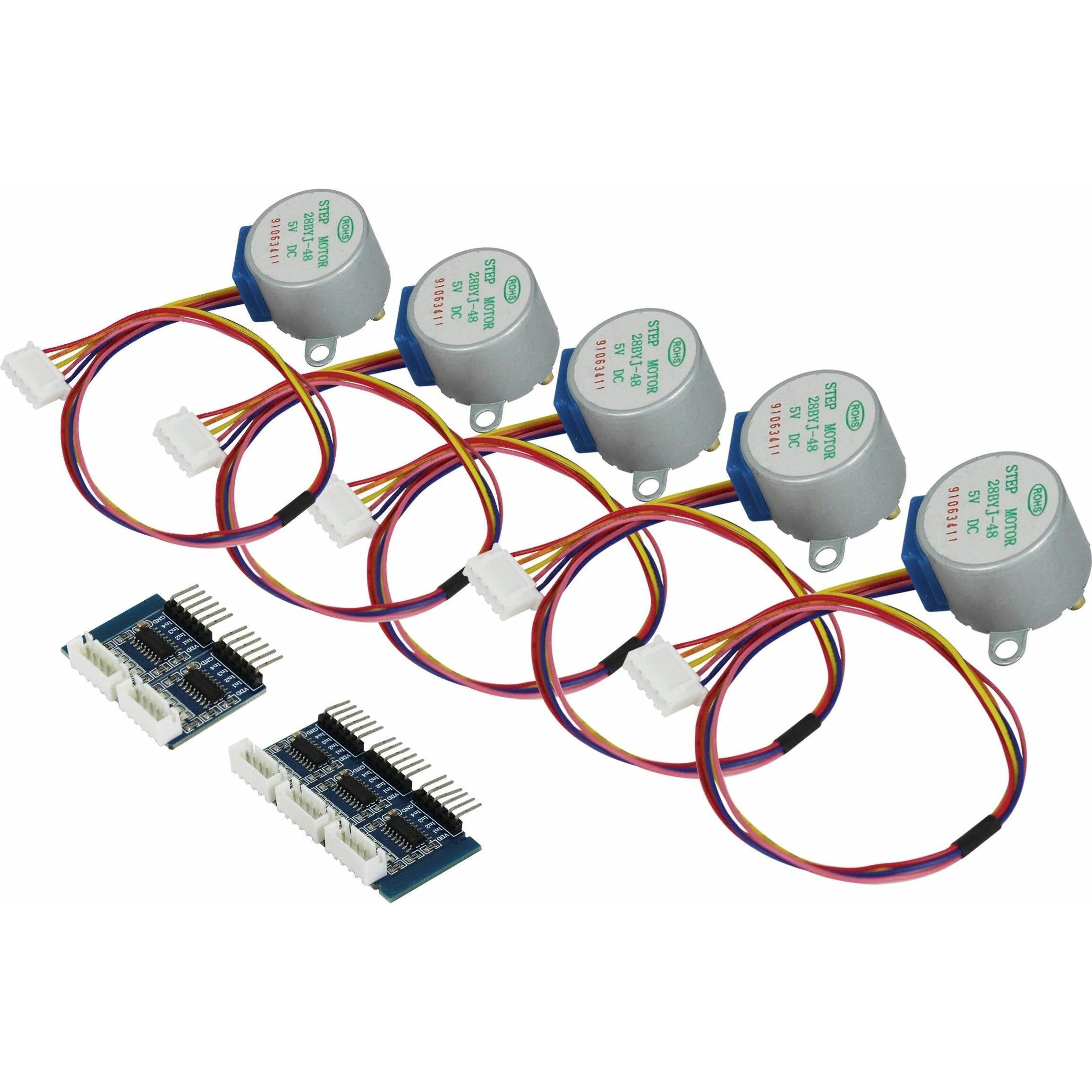 Allnet 4duino motore passo-passo 5-pack 5 Volt. Driver incluso, Scheda + Kit di sviluppo