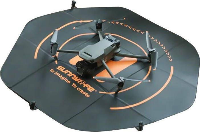 Sunnylife Patin d'atterrissage pour drones 80cm hexagonal - Double Sided (TJP11) (Aire d'atterrissage des drones, DJI Phantom 2, DJI Mavic, Autel EVO II, DJI Mavic Air)