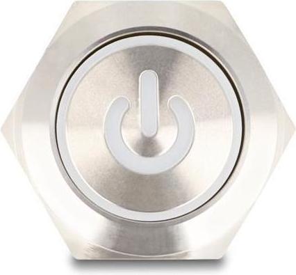 Produktbild Delock Druckschalter zum Einbau 22 mm 6 x Lötanschluss LED w