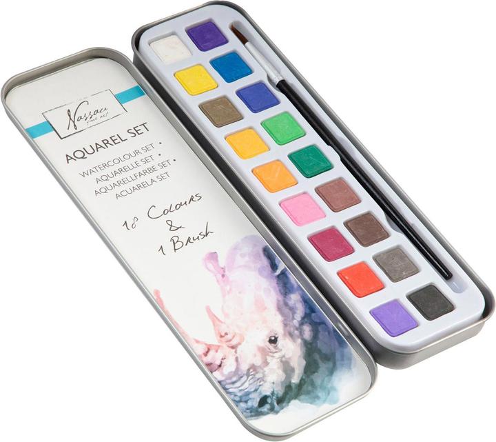 Produktbild Art Sensations Nassauer Aquarellfarben-Set (Mehrfarbig, 18 ml)