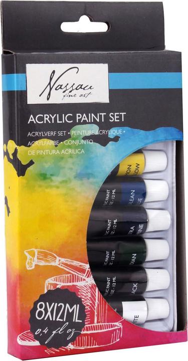 Actual product image Art Sensations Nassau Acrylic Paint Set (12 ml)