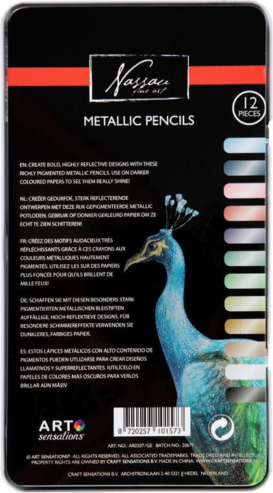 Actual product image Art Sensations Nassau Kleurpotloden Metallic, 12pcs. (12 x)