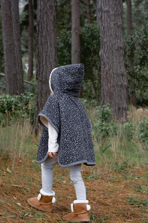 Immagine prodotto Cloby Teddy Poncho grigio leopardo