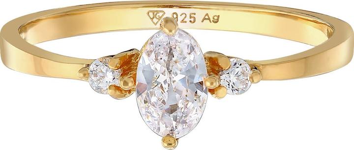 Immagine prodotto Elli Anello Zirconia Ovale di Fidanzamento Argento 925 (56, 925 Argento)
