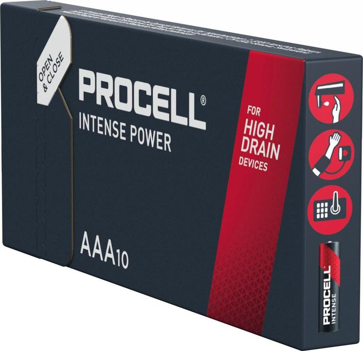 Produktbild Duracell Batterie Alkaline, Micro, AAA, LR03, 1.5V (10 Stk., AAA, 1223 mAh)