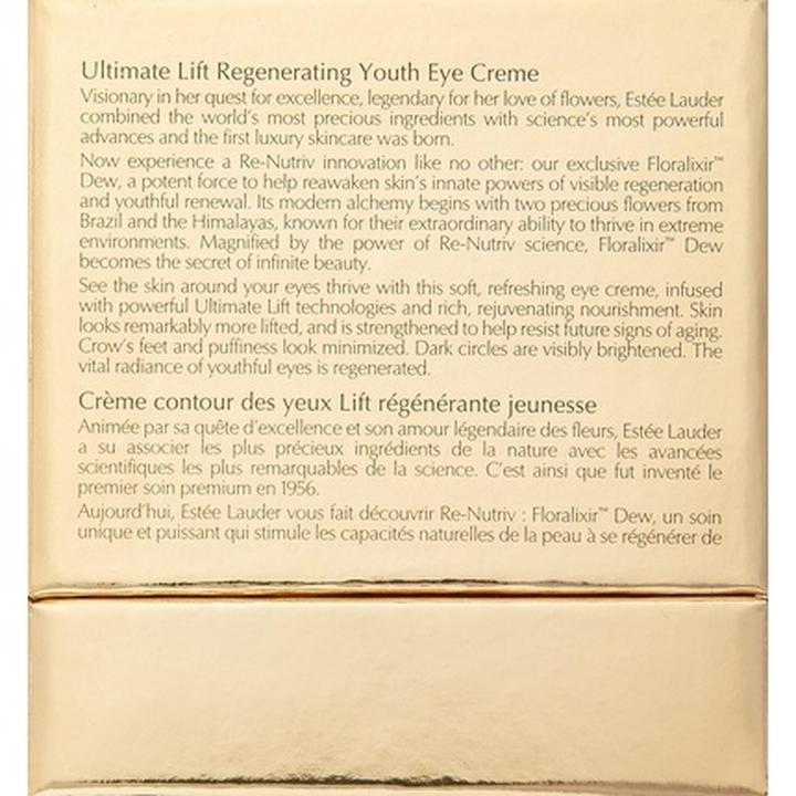 Immagine prodotto Estée Lauder ReNutiv Ultimate Lifting Regenerating Youth Eye (Crema per la cura degli occhi, 15 ml, Giorno)
