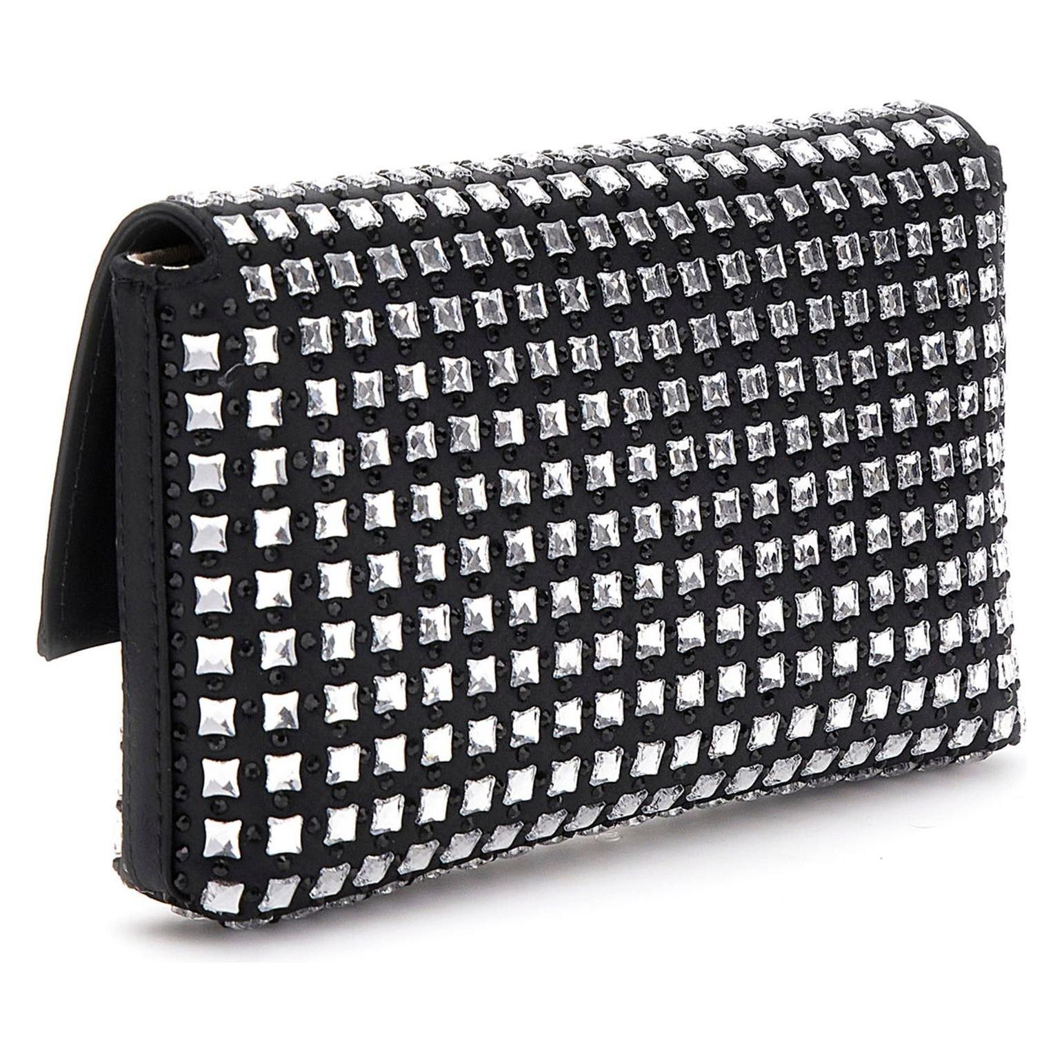 Guess, Damen, Handtasche, Zalina Flap Clutch, Schwarz