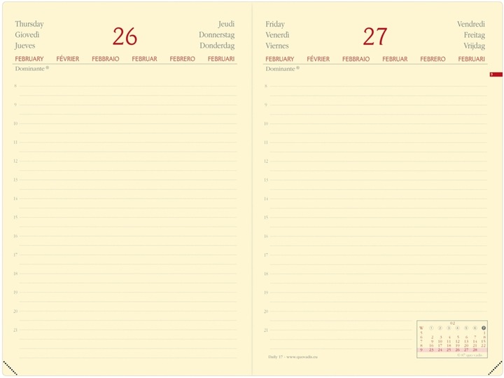 Nutritional values and ingredients Agenda Daily 17 Silk El 2024 376022Q 1T/1S, orange 12x17cm (12 x 17 cm, German)