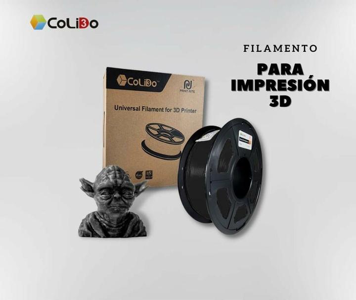 Image du produit CoLiDo Cassette de filaments 3D PLA+ noir 1.75mm 1kg (PLA+ LECTURE, 1.75 mm, 1000 g, Noir)