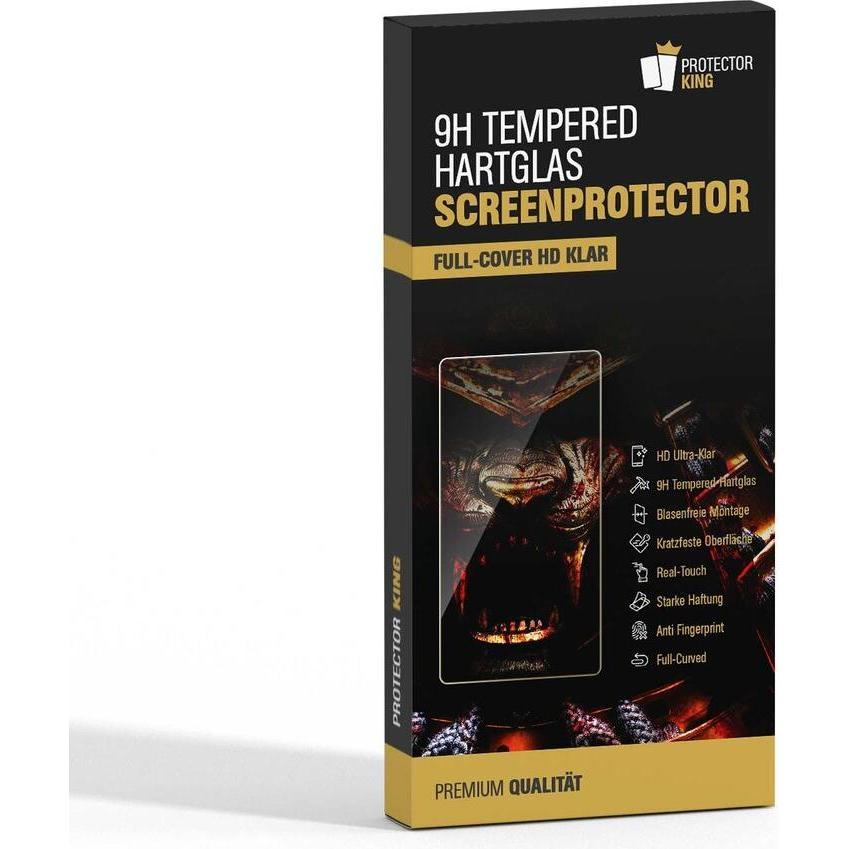 Thumbnail - Protectorking 4x echtes Tempered 9H Panzerhartglas 3D KLAR (4 Stück, Google Pixel 7 Pro), Smartphone Schutzfolie