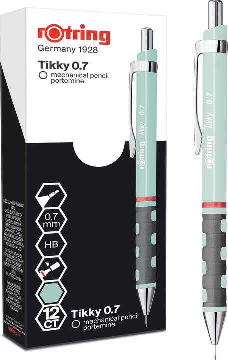 Actual product image Rotring Fine lead pencil Tikky 0.7 Opal 12 pieces (0.70 mm, HB, 12x)