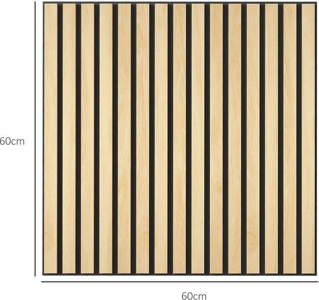 Immagine prodotto Swisshandel24 Akustikpaneele 4 Stück 60 x 60 cm 3D Wandpaneele, Akustikplatten für Wohnzimmer (1 pz.)