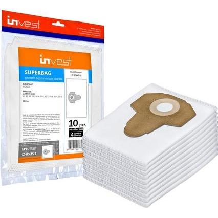 Invest Sacchetti per aspirapolvere eco sintetici De Longhi / Blaupunkt WD4000 / Einhell / Nilfisk (5 pz.), Sacchetti per aspirapolvere