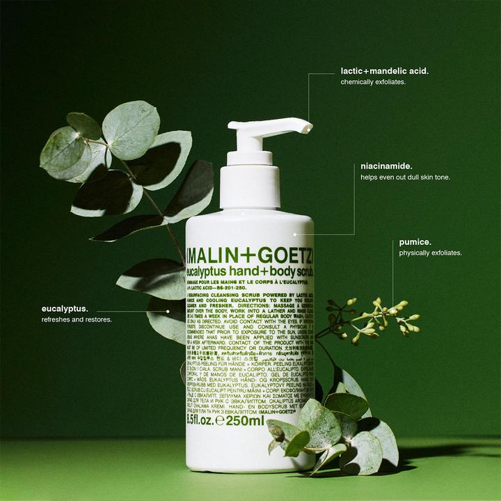 Actual product image Malin+Goetz Eucalyptus Hand and Body Scrub (250 ml)