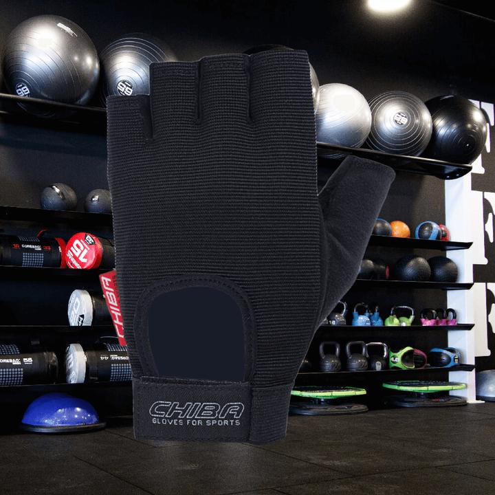 Produktbild Chiba FIT Allround Fitnesshandschuh, schwarz M (M)